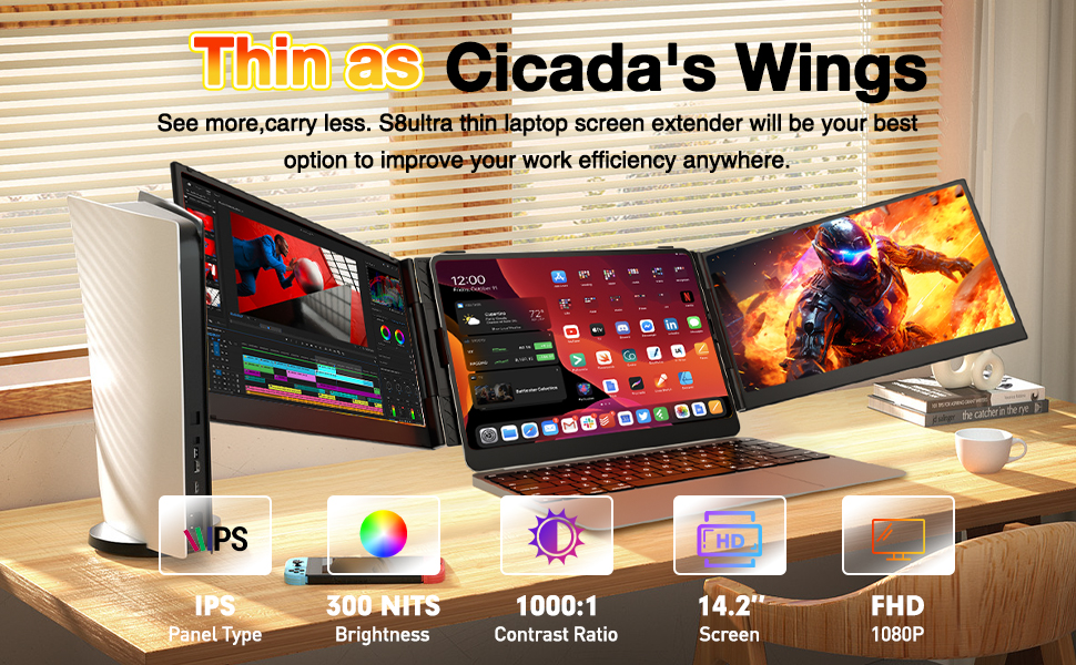 Sitrunda portable monitor in use - View 1