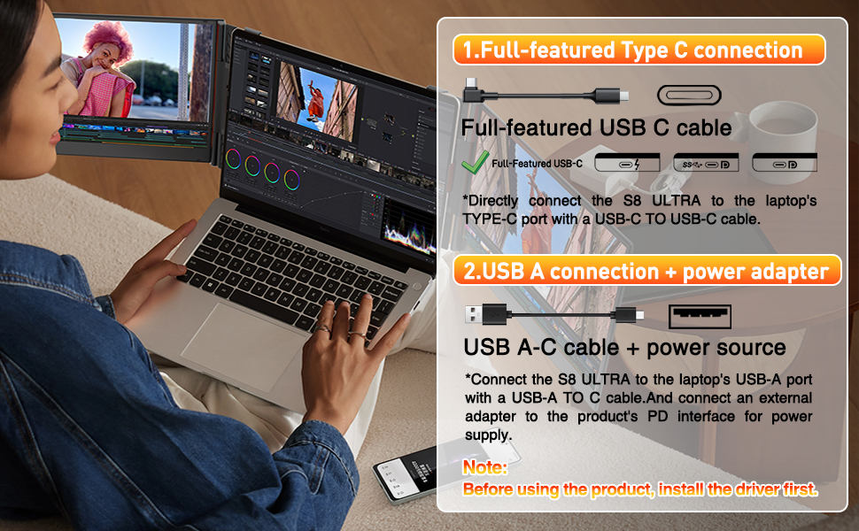 Sitrunda screen extender connection detail - View 2
